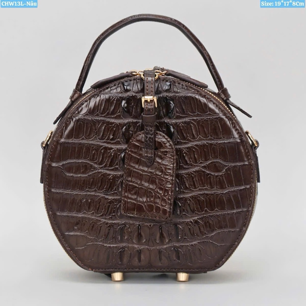Brown Crocodile Pattern Womens Bag Brown Crocodile Pattern Womens Bag